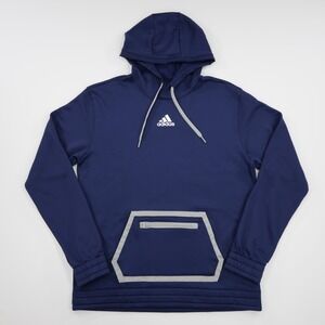 Adidas Men's Kangaroo Pocket Soft Fleece Team Issue Pullover Hoodie Navy Size M‎
